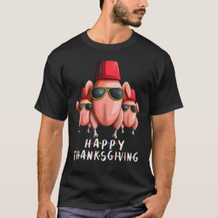 Thanksgiving Turkey For Friends  Turkey Head T-Shirt