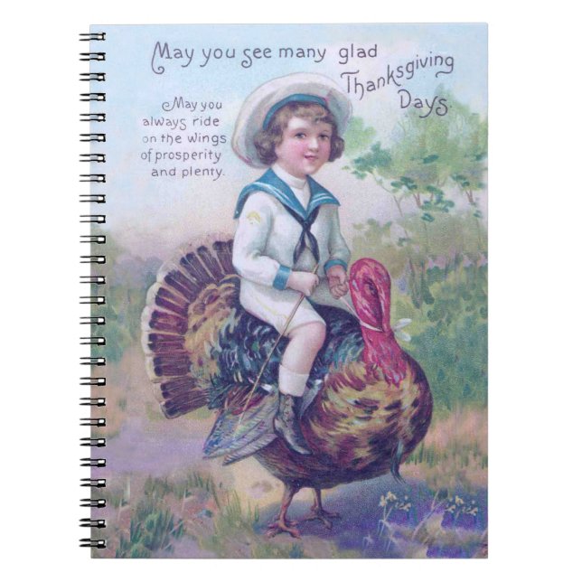 Thanksgiving Turkey Funny Children Notebook (Front)