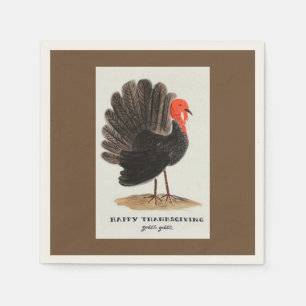 Thanksgiving Turkey Gobble Gobble  Napkin