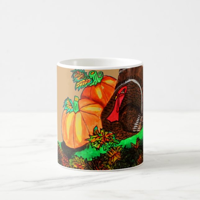 THANKSGIVING TURKEY GOBBLER mug (Center)