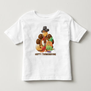 Thanksgiving turkey Holiday toddler t-shirt