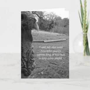 Thanksgiving Turkey Humour Holiday Card