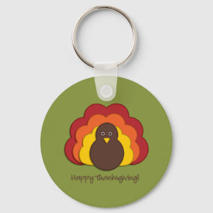 Thanksgiving turkey keychain