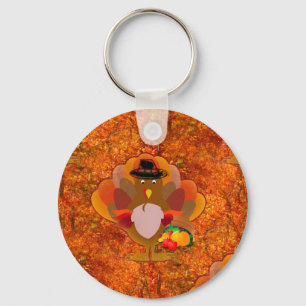 thanksgiving turkey keychain