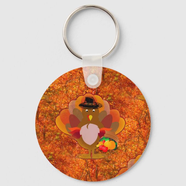 thanksgiving turkey keychain (Front)