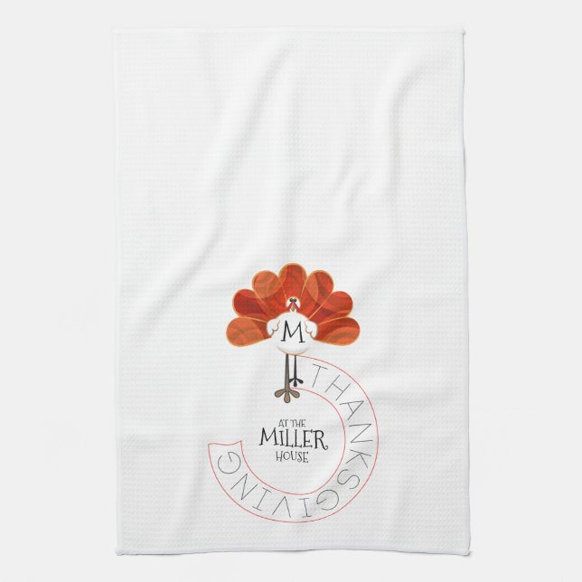 Thanksgiving Turkey Kitchen Towel (Vertical)