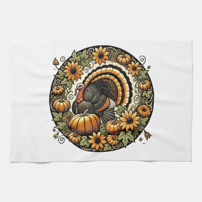 Thanksgiving Turkey                                Kitchen Towel (Horizontal)