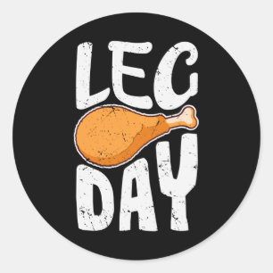 Thanksgiving Turkey Leg Day Family Kids Holiday Classic Round Sticker