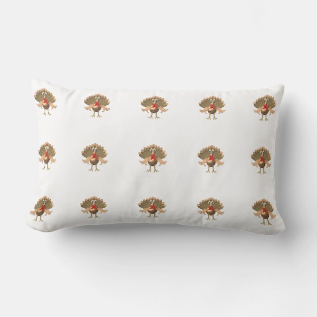 thanksgiving turkey lumbar pillow (Front)