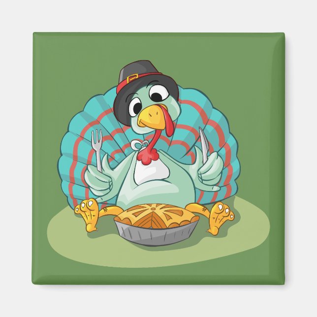 Thanksgiving Turkey Magnet (Front)