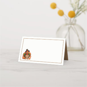 Thanksgiving Turkey Name Place Cards