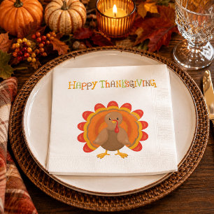 Thanksgiving Turkey Napkin