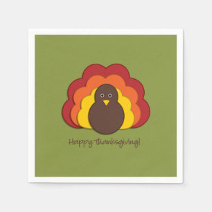 Thanksgiving turkey napkin