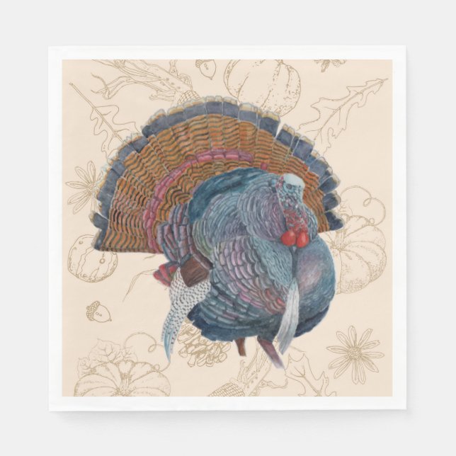 Thanksgiving Turkey Napkins (Front)