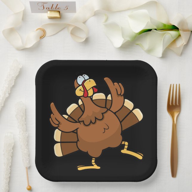 Thanksgiving Turkey Paper Plate (Wedding)