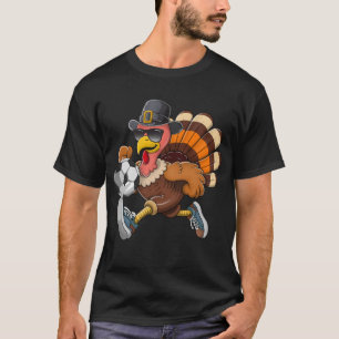 Thanksgiving Turkey Plays Soccer T-Shirt