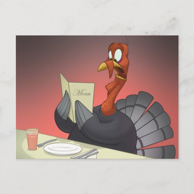 Thanksgiving Turkey Postcard (Front)