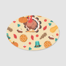 Thanksgiving Turkey Pumpkin Pie Pattern