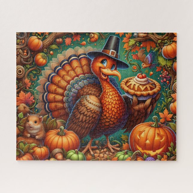 Thanksgiving Turkey Puzzle (Horizontal)