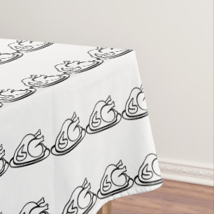 THANKSGIVING TURKEY READY tablecloth