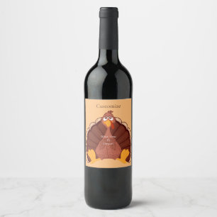 Thanksgiving Turkey Thunder_Cove Wine Label