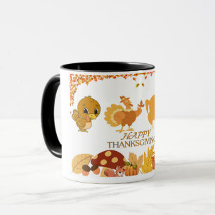 Thanksgiving Turkey to Dinner mugs