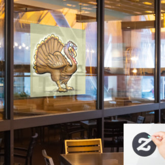 Thanksgiving Turkey Window Cling