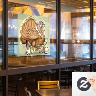 Thanksgiving Turkey Window Cling