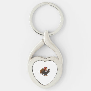 Thanksgiving Turkey with Pumpkin Pie Essential T-S Keychain