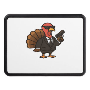 Thanksgiving Turkey with Pumpkin Pie Essential T-S Trailer Hitch Cover