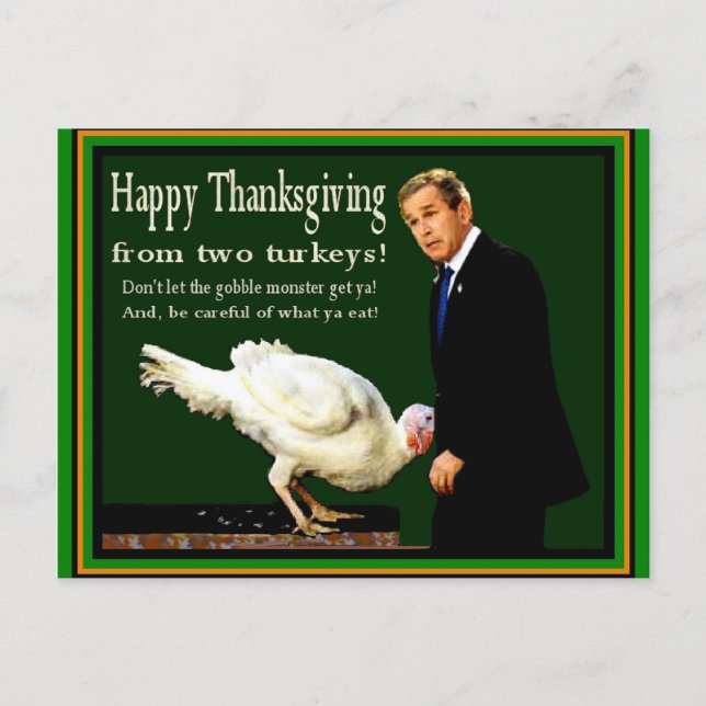 Thanksgiving Turkeys - MAIL DIRECTLY TO RECIPIENT Holiday Postcard (Front)