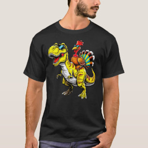 Thanksgiving Turkeysaurus T-Rex Turkey Dinosaur To T-Shirt