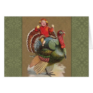 Thanksgiving Turquie Drôle salutations Vintages