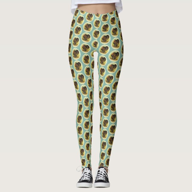 Thanksgiving Turquie Leggings Vintages (Devant)