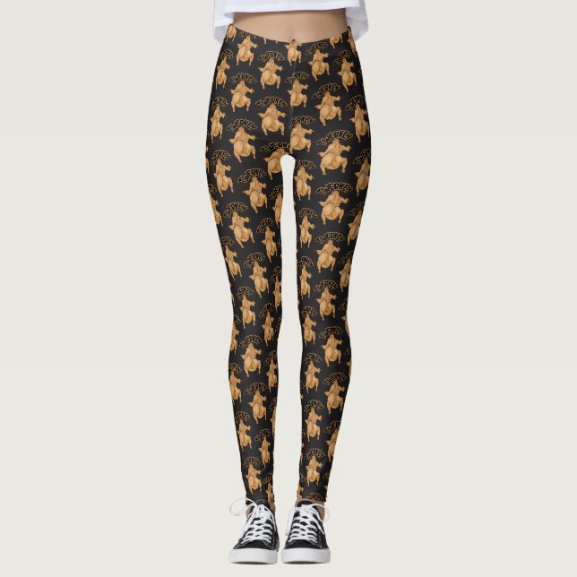 Thanksgiving Twerkey Leggings (Front)