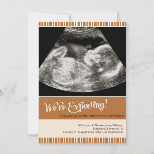 Thanksgiving Ultrasound Faire-part de grossesse