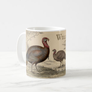 Thanksgiving Vintage Family Name Monogram Coffee Mug