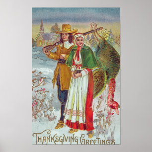 Thanksgiving Vintage Poster