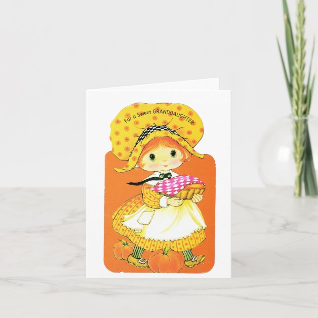 Thanksgiving vintage pour la carte Grandgirl (Devant)