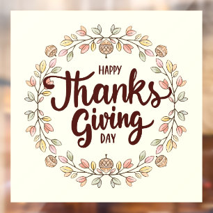 Thanksgiving  Window Cling
