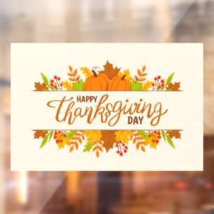 Thanksgiving  Window Cling