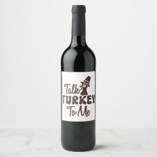 Thanksgiving wine label