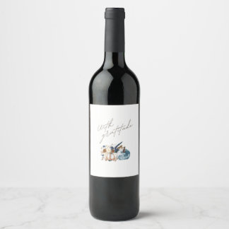 Thanksgiving Wine Label
