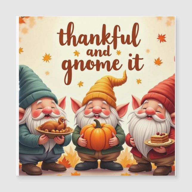 Thanksgiving wishes gnome (Front)