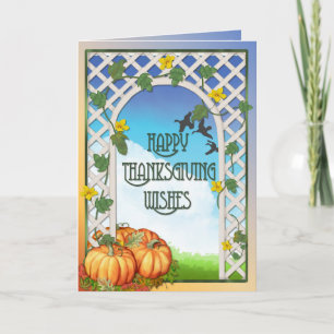Thanksgiving Wishes Holiday Card