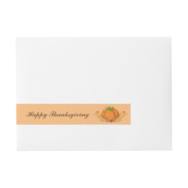 Thanksgiving Wrap Around Mailing Label (Front)