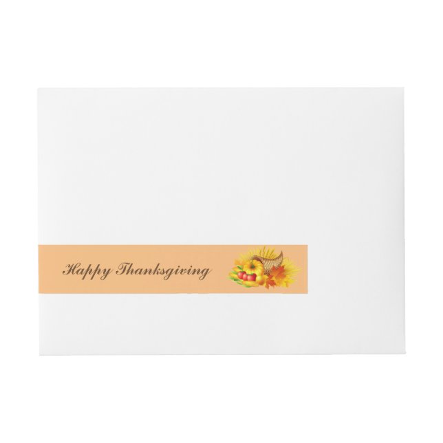 Thanksgiving Wrap Around Mailing Label (Front)