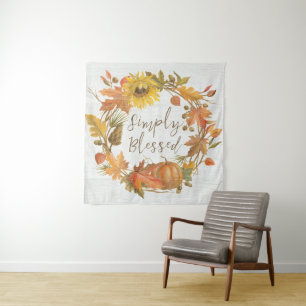 Thanksgiving Wreath - Simply Blessed Tapestry