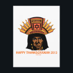 THANKSGIVUKAH INDIAN MENORAH MAN POSTCARD<br><div class="desc">THESE UNIQUE THANKSGIVUKAH ITEMS MAKE WONDERFUL HANUKKAH-THANKSGIVING GIFTS  FOR 2013,  A ONCE IN A LIFETIME Jewish AMERICAN PRESENT.</div>