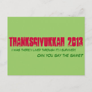 Thanksgivukkah 2013 - Carte postale